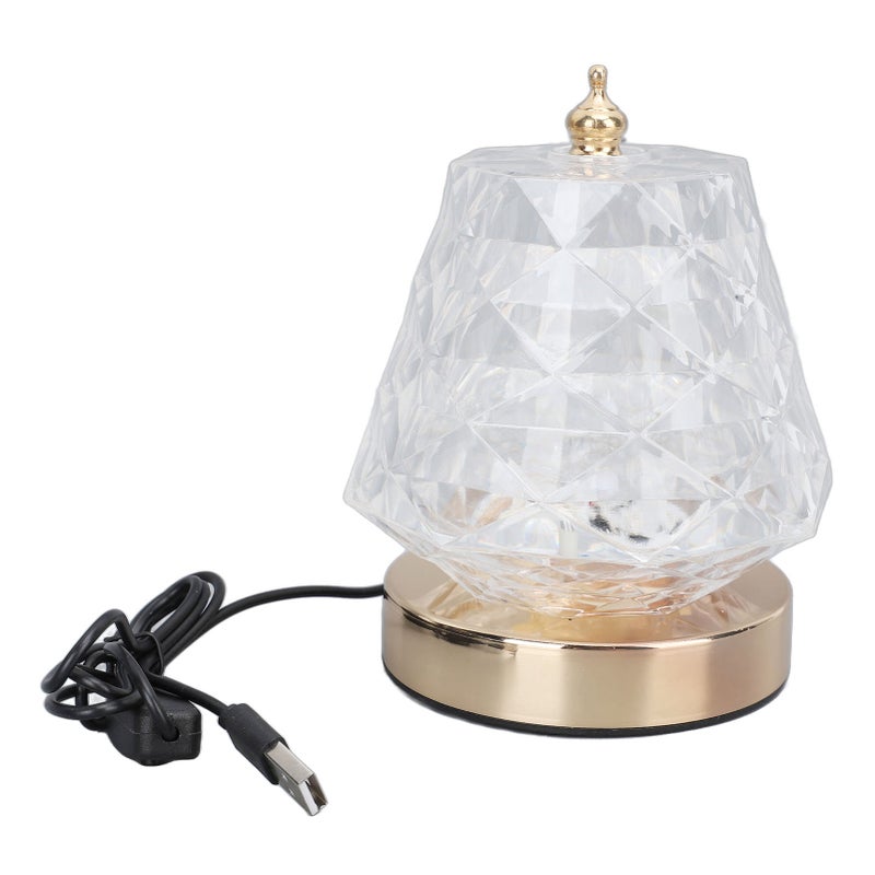 Crystal Table Lamp 16 RGB Color Changing Night Light Romantic LED Water Wave Projection Lamp for Bedroom Living Room - Image 3