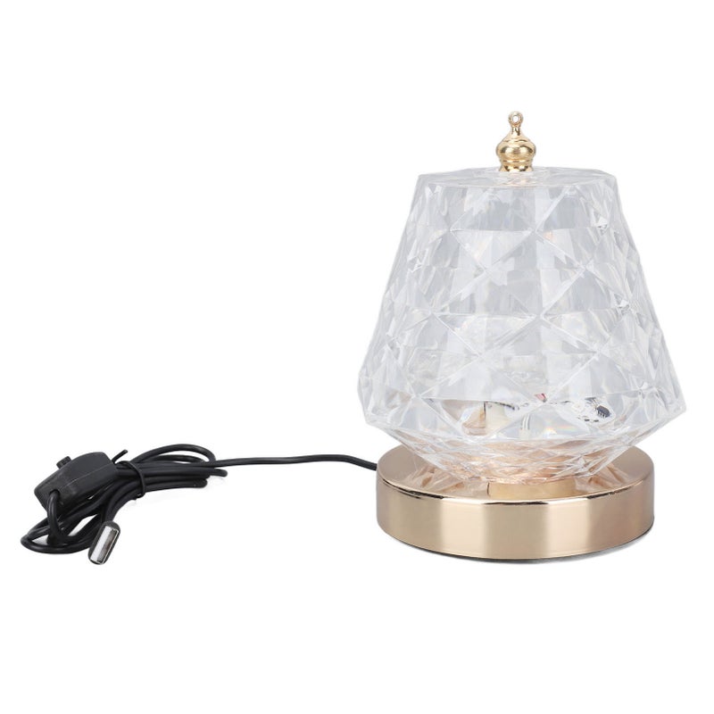 Crystal Table Lamp 16 RGB Color Changing Night Light Romantic LED Water Wave Projection Lamp for Bedroom Living Room - Image 5
