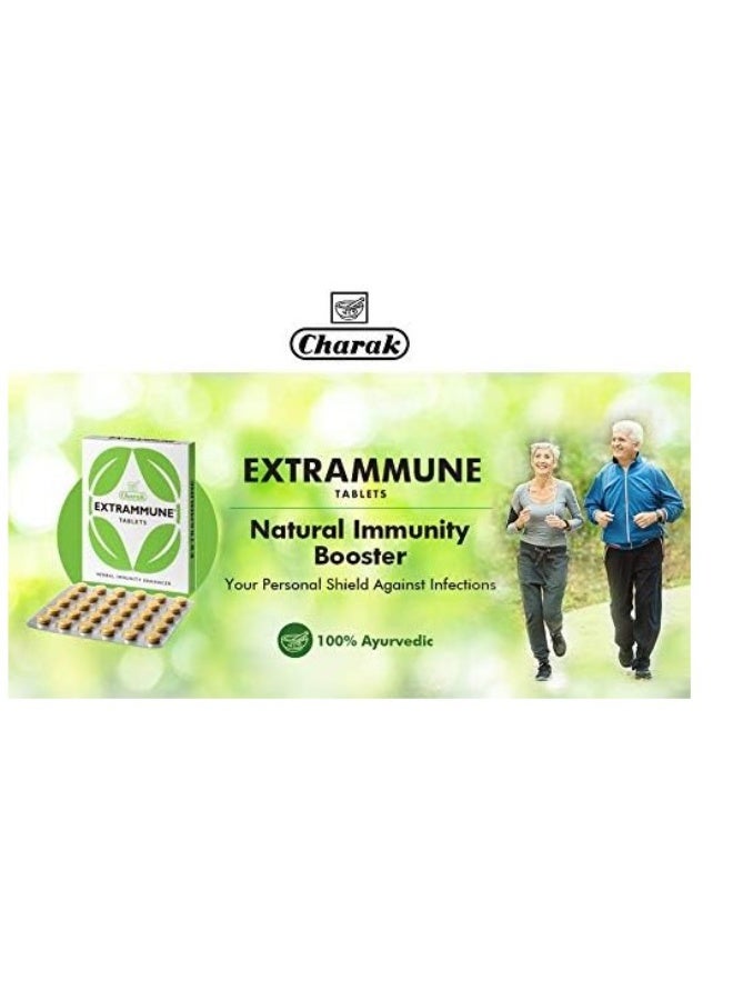Charak Extrammune Tablets To Boost Immunity - Pack Of 1 ( 30 tablets ) - Image 2