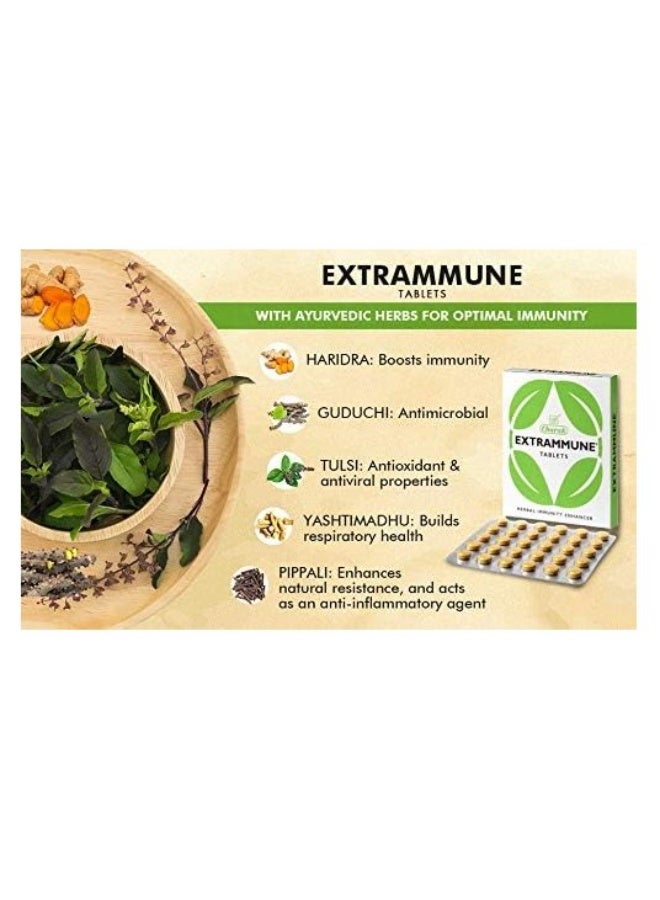 Charak Extrammune Tablets To Boost Immunity - Pack Of 1 ( 30 tablets ) - Image 3