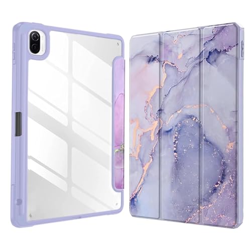 MOCA Case for Xiaomi Mi Pad 5 / Pad 5 11 Pro with Pen Holder,Transparent Hard Shell Back Cover Protective Slim Case for Xiaomi Mi Pad 5 /Pad 5 Pro 11” (Xiaomi Pad 5 11 Inch, Black) - Image 1