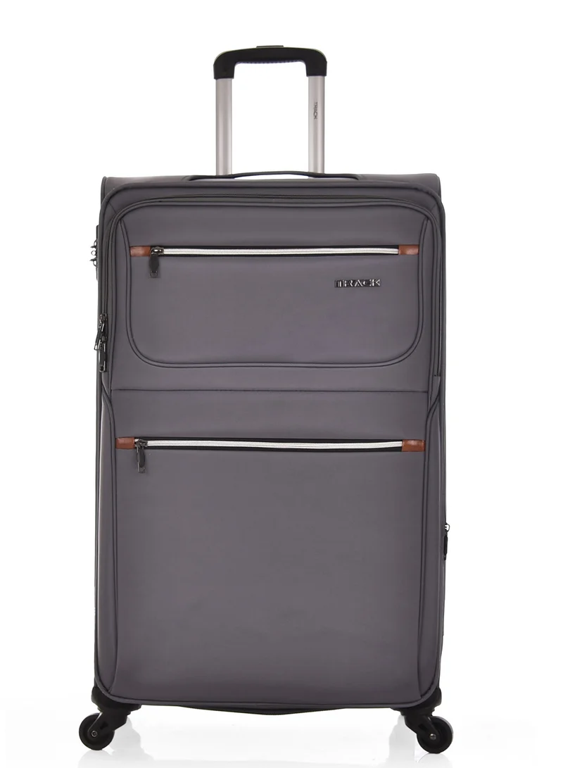 تراك طقم حقائب سفر 3 قطع ماركة تراك قماش مقاس 28/24/20 بوصة بأربع عجلات دوارة.