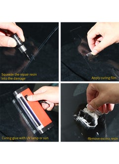 Generic Windscreen Repair Resin-Auto Glass Repair Tools,Windshield Crack Repair Kit,  Automotive Glass Nano Repair Fluid, Car Windshield Repair Resin Cracked Glass Repair Kit, Glass Corrector Set, Crack Repai  - Image 3