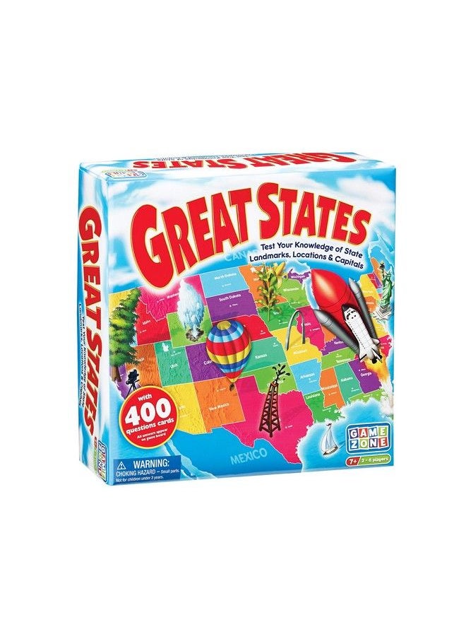 International Playthings - Game Zone Great States Fun And Educational Geography Game For Ages 7+ An Engaging Way To Learn About The 50 States With Friends And Family - Image 1