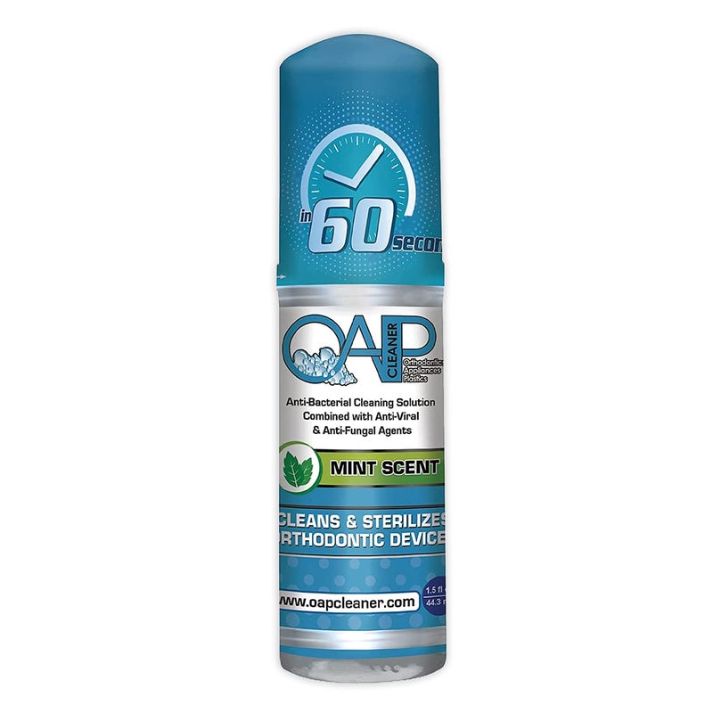 OAP Cleaner Cleans Sterilizes Removeable Dental and Ortho Appliances Foam