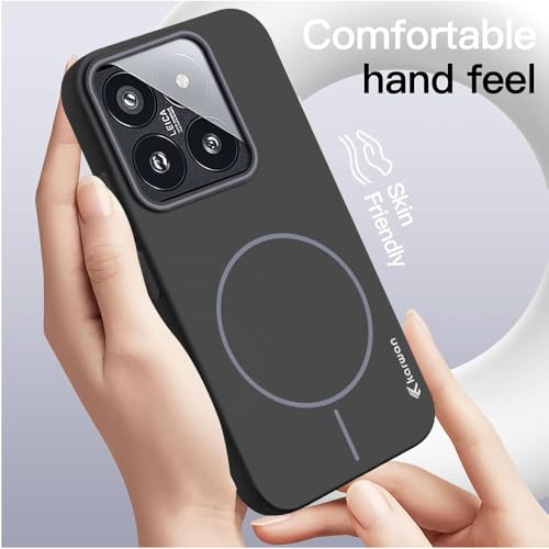 KARWAN®️Magnetic Ultra Slim-Fit Back Case Cover for Mi 14 Pro |Hard PC Case Cover| Ultra-Thin & Light Weight with [Ultra Premium Feel] Case for Mi 14 Pro(6.7")(Black) - Image 2