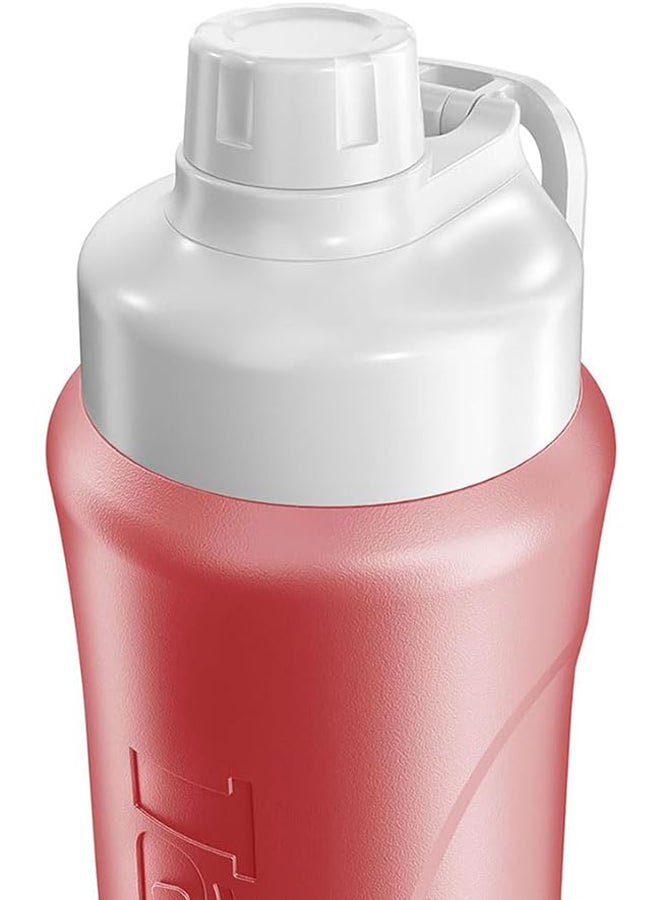 TANK زجاجة مياه بلاستيكية معزولة صغيرة 650 مل، وردية، خالية من BPA - Image 3