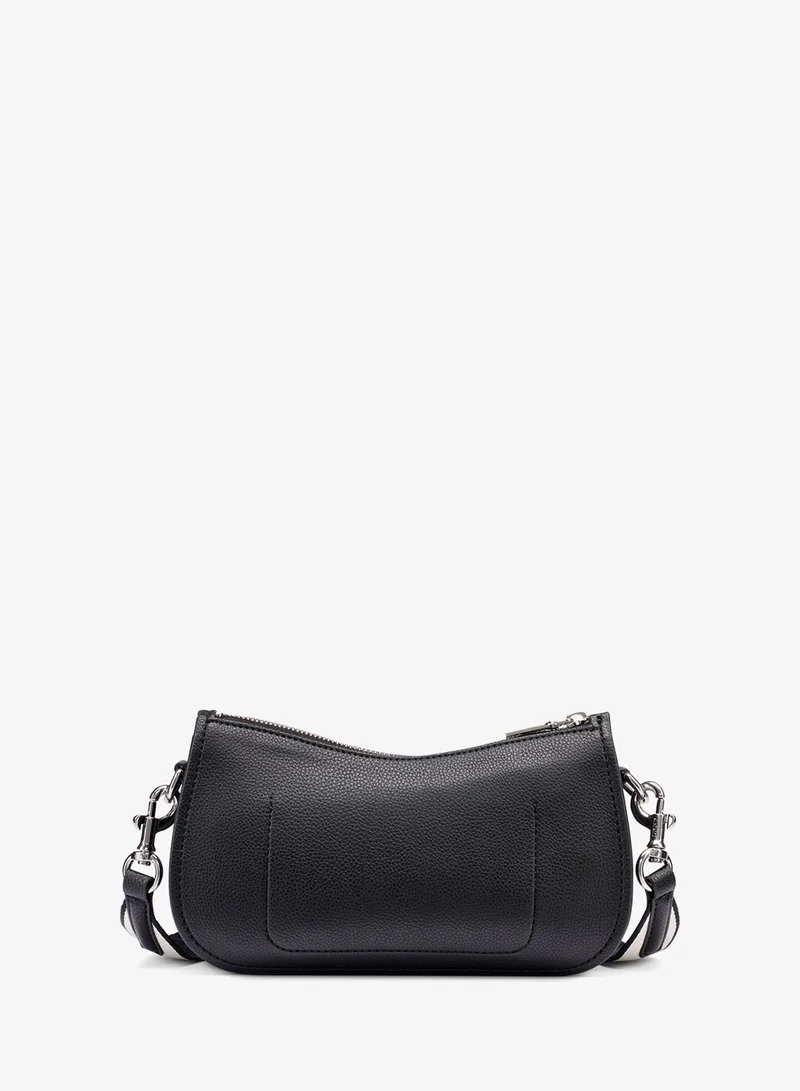 DKNY BLACK/SILVER Nessa Shoulder Bag for Women | Best Price UAE