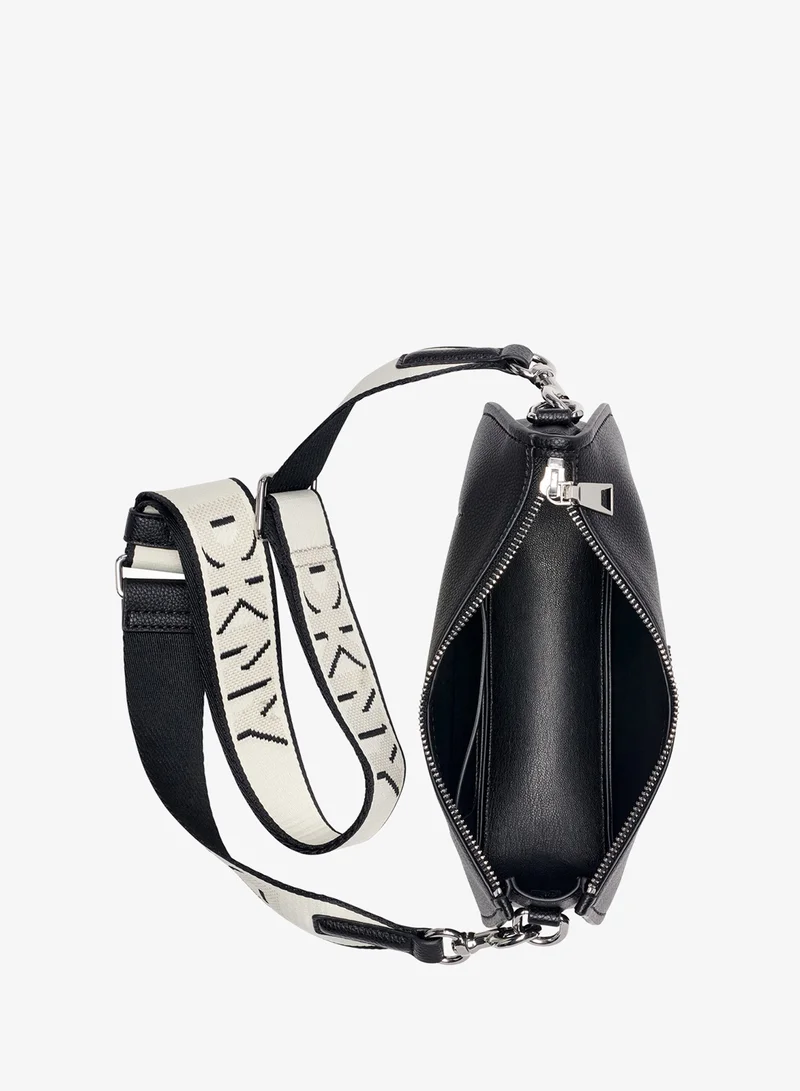 DKNY BLACK/SILVER Nessa Shoulder Bag for Women | Best Price UAE