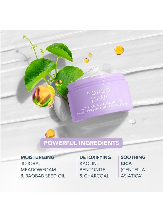 فوريو قناع فوريو كيوي النشط للمسام والرؤوس السوداء، 3.5 أونصة - مزيل للرؤوس السوداء - قناع طيني وزيت الجوجوبا المرطب - مُقلل للمسام - قناع لتنقية البشرة وإزالة السموم من الوجه - نباتي وخالٍ من القسوة - لجميع أنواع البشرة - Image 3