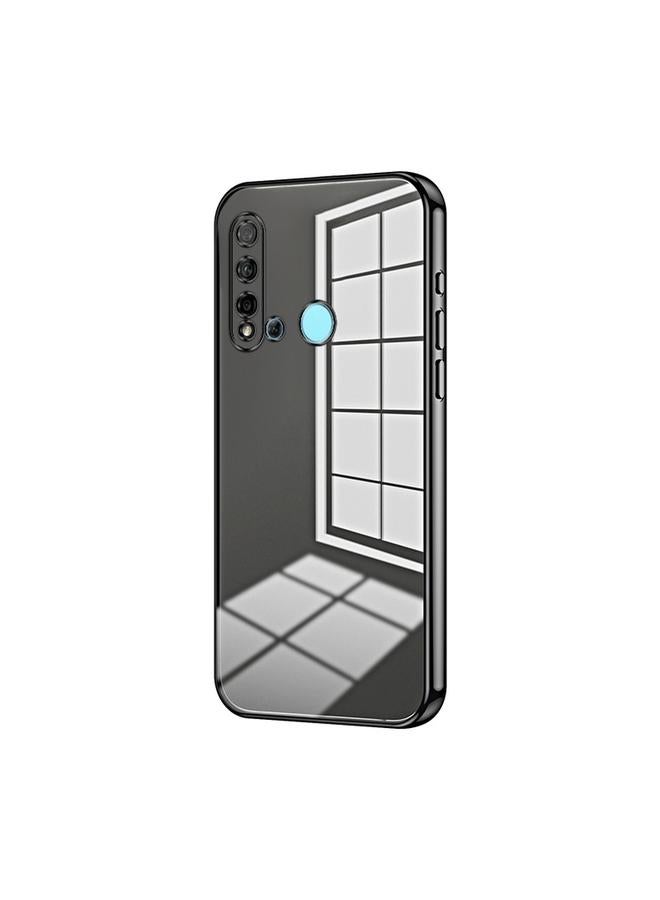 S-TOP Case For Huawei nova 5i / P20 lite 2019 Transparent Plating Fine Hole Phone Case - Image 1