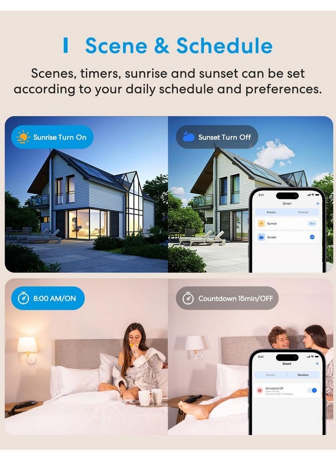 meross - meross Smart Light Switch 4 Pack Supports Apple HomeKit, Siri, Alexa, Google Assistant & SmartThings, Single Pole Light Switch, Neutral Wire Required, Remote Control Schedule, 2.4GHz Wi-Fi - Image 1