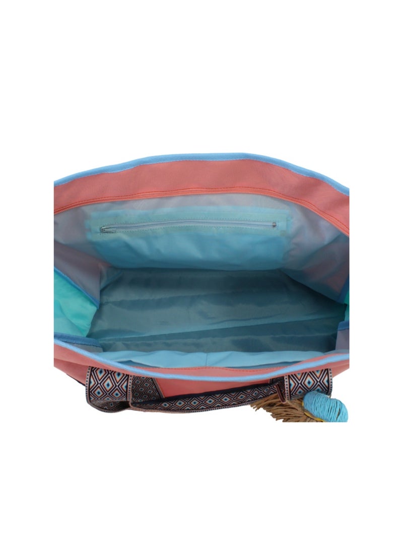 Cubs Beach Tote Set – Peach & Mint Green 19 L - Image 3