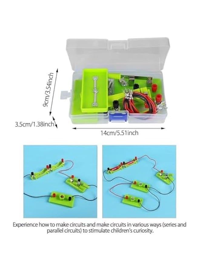 Circuit Kits Toys, Physics Electric Circuit Learning Starter Kit, Experiments Beginner Circuit Learning Project, Suitable for Junior Senior High School Students (Series Parallel Circuit) - Image 3