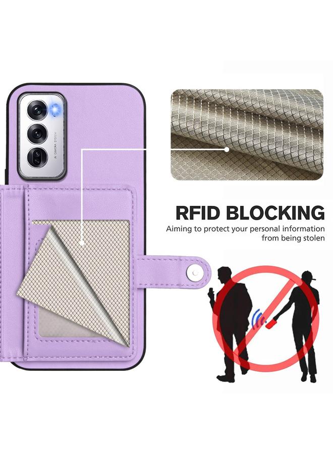 اس-توب جراب لهاتف OPPO Reno12 Global مزود بزر وبطاقة RFID ومضاد للسرقة - Image 3