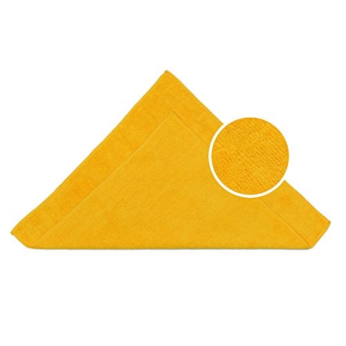 CARCAREZ Premium Microfiber Detailing Towels, 340 GSM Lint Free Car Buffing Waxing Polishing Drying Towel, 16x16 inch, Pack of 6 (Yellow) - Image 2