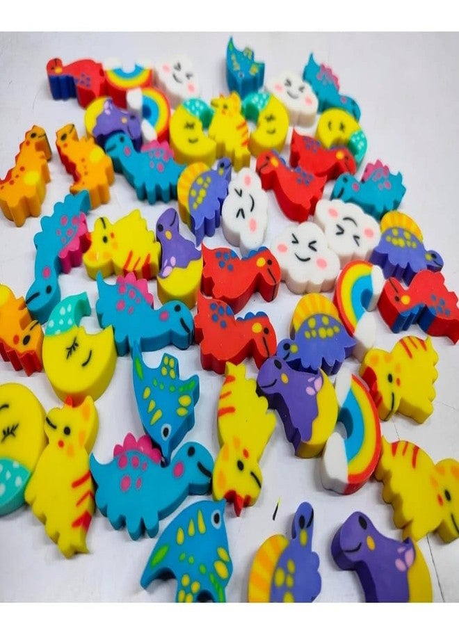 YOOKO® (20 PCS Cartoon Eraser for Kids) Different Shape Set Box| School Stylish Eraser for Kids Cute| Designer Gift - Image 2