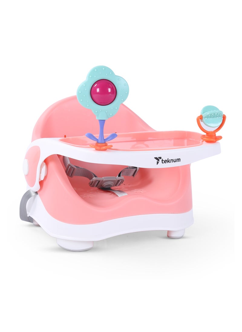 Portable Booster Chair With 3-point Safety Belt - Pink - pzsku/Z0B16F247AFDD5D906CE8Z/45/_/1702635379/69b4dca5-c383-4be0-a7d4-c3be642fe8d4
