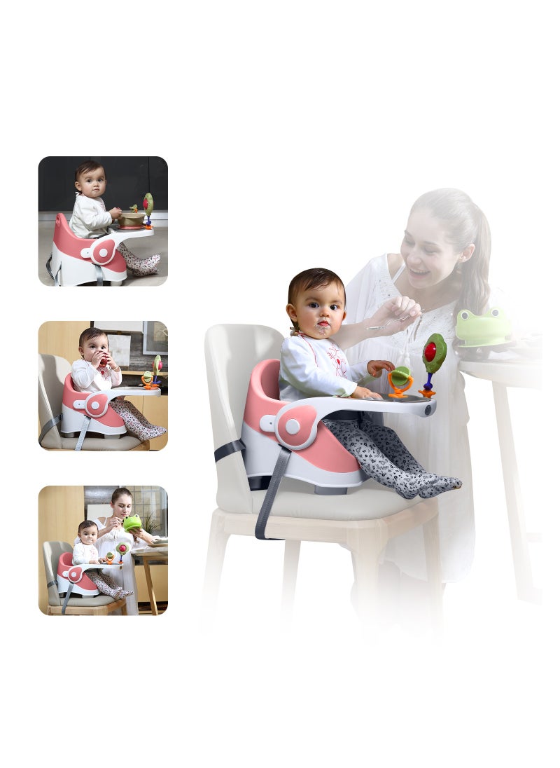 Portable Booster Chair With 3-point Safety Belt - Pink - pzsku/Z0B16F247AFDD5D906CE8Z/45/_/1702635380/6d910867-18b9-470a-842b-36a41cd5db2c