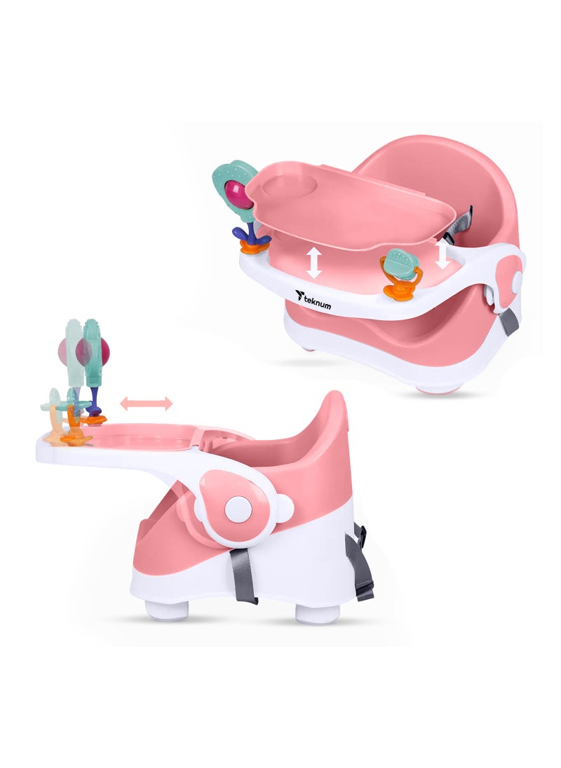 Portable Booster Chair With 3-point Safety Belt - Pink - pzsku/Z0B16F247AFDD5D906CE8Z/45/_/1723199253/c0008f45-a4dd-4ada-badd-c6cd6b6e8312