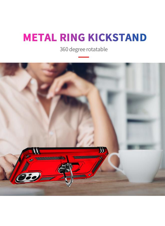 اس-توب جراب لهاتف Motorola Moto G22 مقاوم للصدمات مصنوع من مادة TPU + حامل كمبيوتر شخصي - Image 5