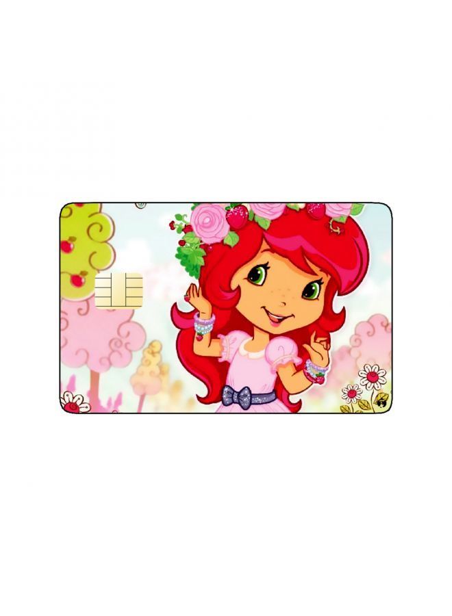 RKN PRINTED BANK CARD STICKER Animation Strawberry Shortcake - Image 1