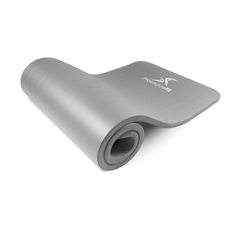 ProsourceFit Extra Thick Yoga and Pilates Mat 13mm or 1 25mm 71inch Long High Density Exercise Mat with Comfort Foam and Carrying Strap Purple