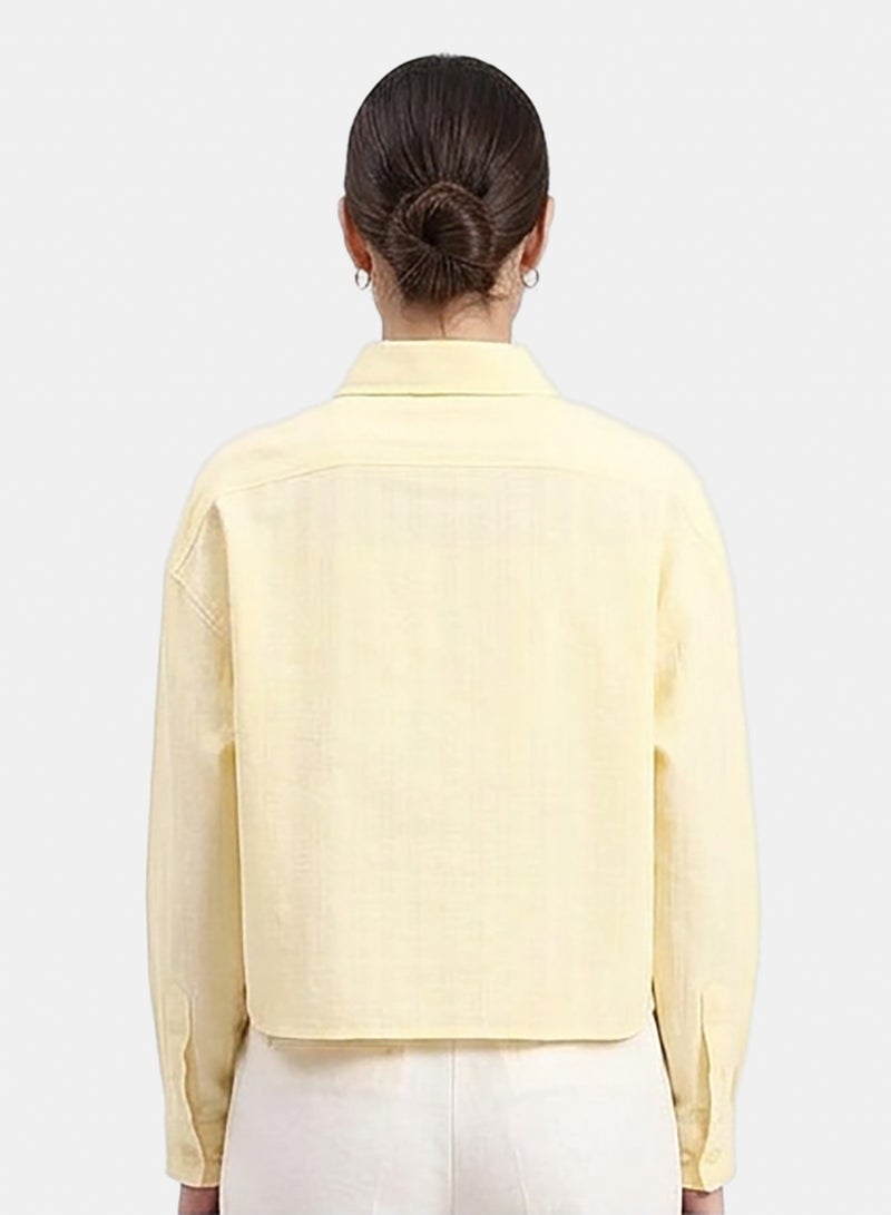 RAVIN Women Self Pattern Long Sleeves Cotton Shirt - Image 2
