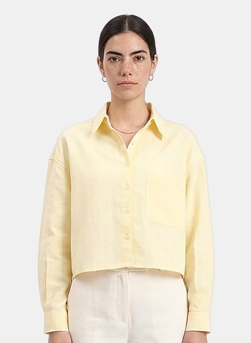 RAVIN Women Self Pattern Long Sleeves Cotton Shirt - Image 1