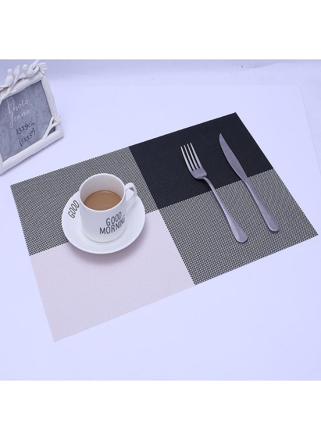 NIBEMINENT 2pcs Classic Grid Series Placemat Suitable For Hotel Coffee Home And So On  - Image 1
