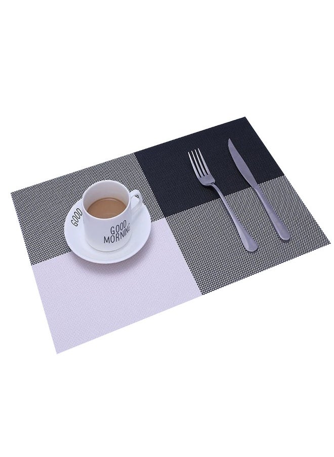 NIBEMINENT 2pcs Classic Grid Series Placemat Suitable For Hotel Coffee Home And So On  - Image 2