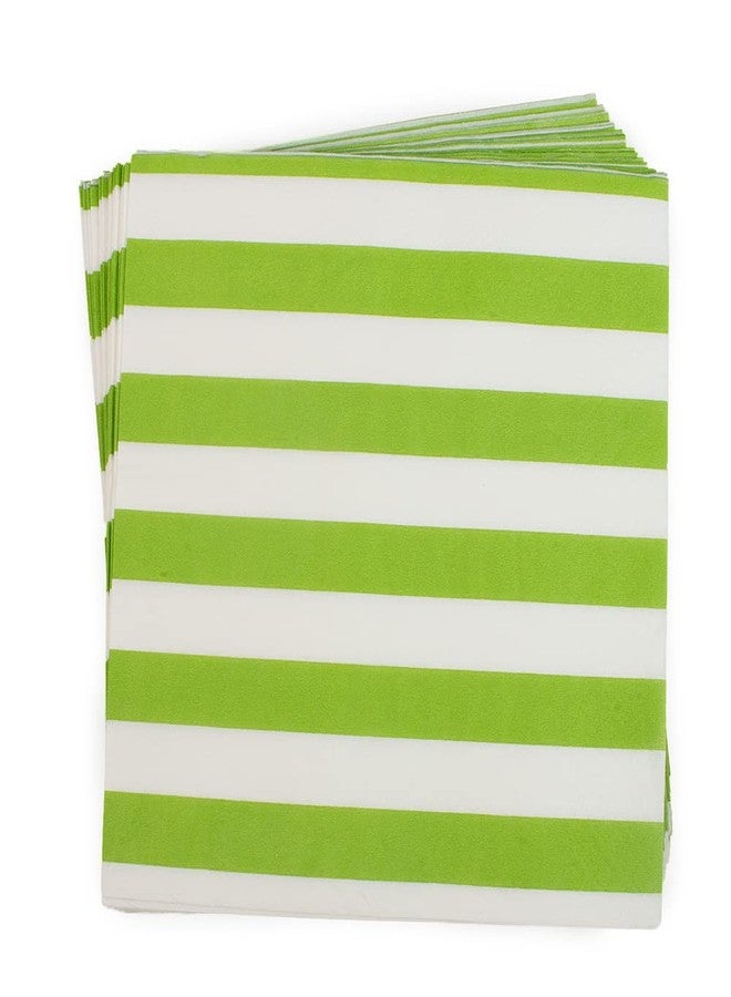 Dulousia Disposable Striped Chevron Polka Dot Green Paper Party Napkins, Beverage Napkin for Kids Birthday Party, Spring Summer Events, Christmas Holiday Celebration, Unfolded 13x13in, 60Ct - Image 5