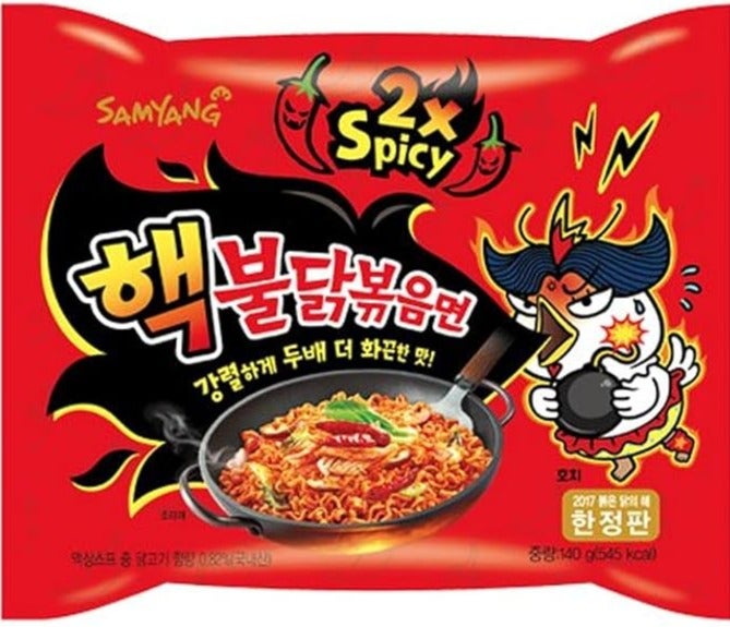 Samyang 2x Spicy Hot Chicken Korean Ramen Noodles - 140 gm