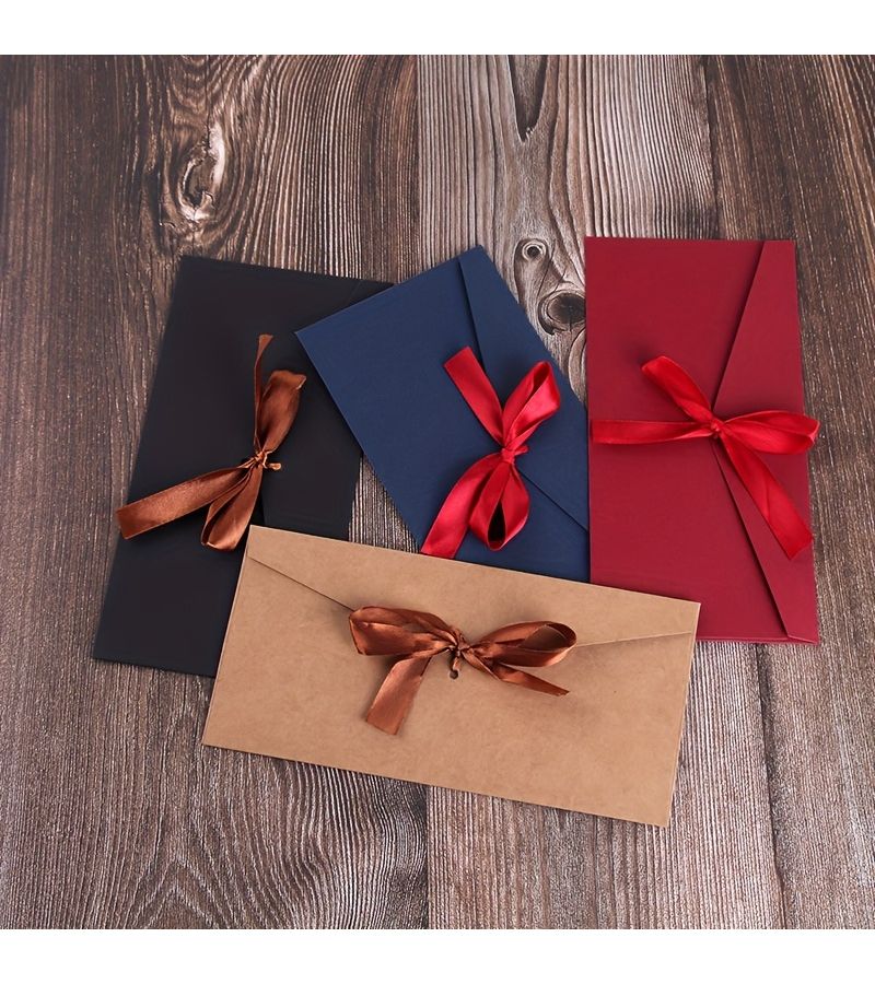 Brown Vintage Special Paper Envelope Set 5pcs for Letters Party Invitations - Image 2