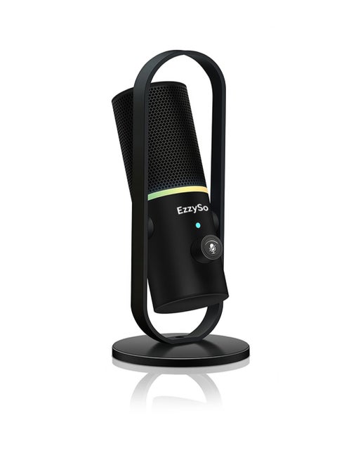 Gaming Microphone For PC Computer Gaming USB Mic For Mac PS4 PS5 Condenser Mic With Quick Mute RGB Control For Recording Streaming Podcasting Twitch Snapchat Podcasts Videos