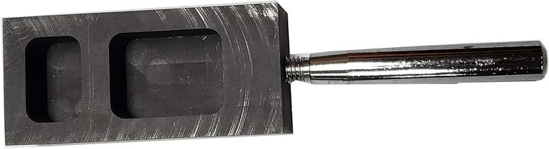 LLF Gold Silver Graphite Ingot Mold Mould Crucible for Melting Casting Refining with Metal Bar (200g+400g) - Image 2