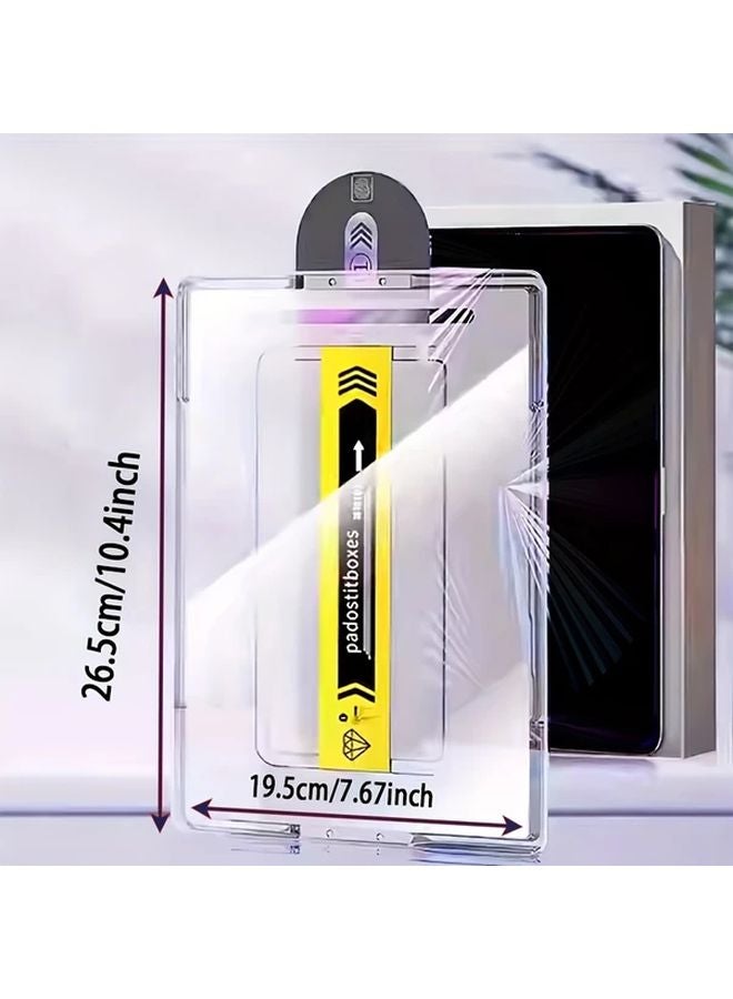 9H Tempered Glass Screen Protector For Galaxy Tab A9 Plus Easy Installation Tool HD Clear - Image 3