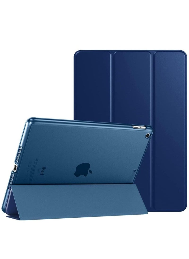 ELTRAZONE iPad 10.2 Case - Slim Translucent Hard PC Protective Smart Cover with Stand for iPad 9th Generation (2021), 8th Generation (2020), and 7th Generation (2019) - Navy Blue