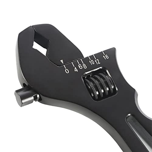 SEBLAFF AN3-16AN Wrench Adjustable Aluminum Fitting Wrench Tool Set for An Hose Fitting Adapter End Black - Image 5