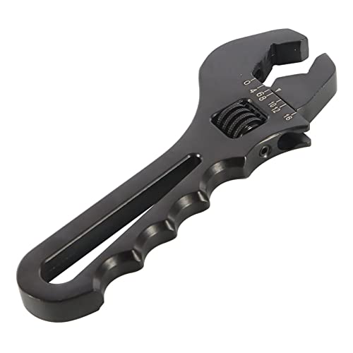 SEBLAFF AN3-16AN Wrench Adjustable Aluminum Fitting Wrench Tool Set for An Hose Fitting Adapter End Black - Image 2