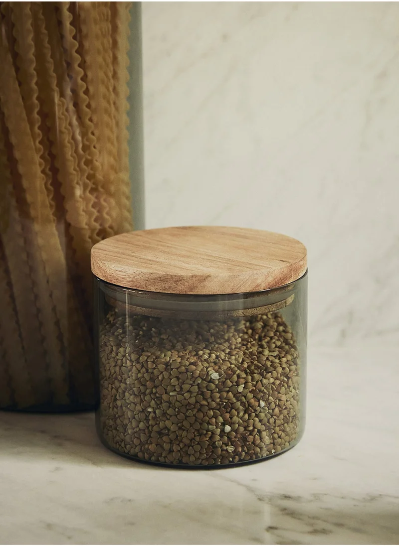 H&M Small Glass Jar With Lid