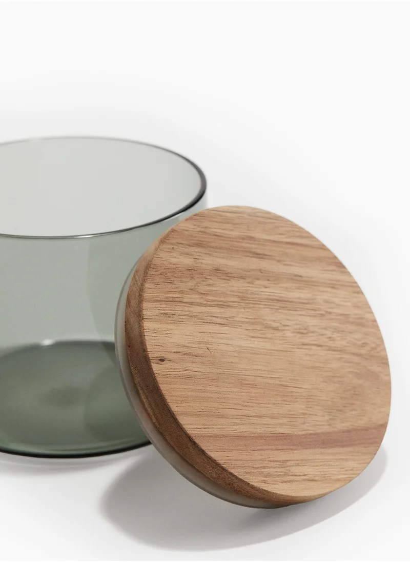H&M Small Glass Jar With Lid