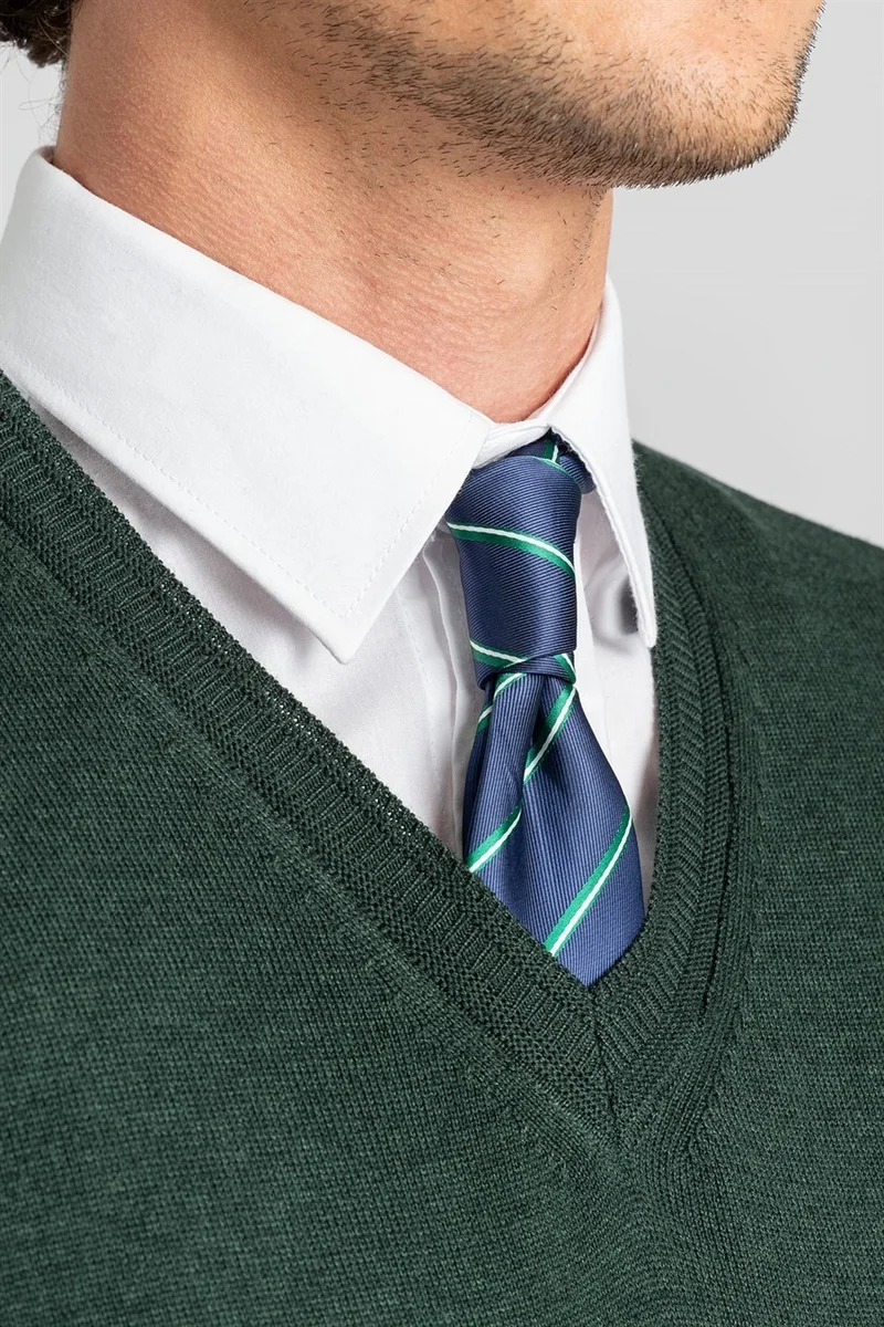 تودورس Slim Fit Narrow Cut V-Neck Cotton Men's Sweater