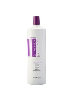 FANOLA Fanola No Yellow 33.8 oz Purple Mask - Anti Brass Color Depositing Toner for Blonde, Silver, Gray, and Highlighted Hair - Removes Yellow Tones & Brassiness from Bleached Hair  - Image 1