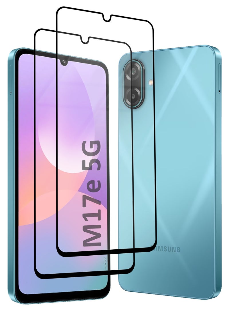 CATANES 2 Pack Screen Protector for Samsung Galaxy M17e 5G (2026), Tempered Glass, Anti-Scratch, Full Coverage, Anti-Fingerprint & Shatter-Proof Screen Guard - Image 2