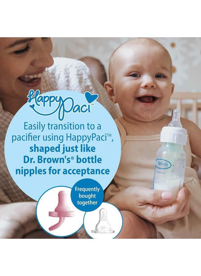 Dr. Brown's - Dr. Brown’s Natural Flow Level T Narrow Baby Bottle Silicone Nipple, Slower Flow, 0m+, 100% Silicone Bottle Nipple, 6-Pack - Image 1