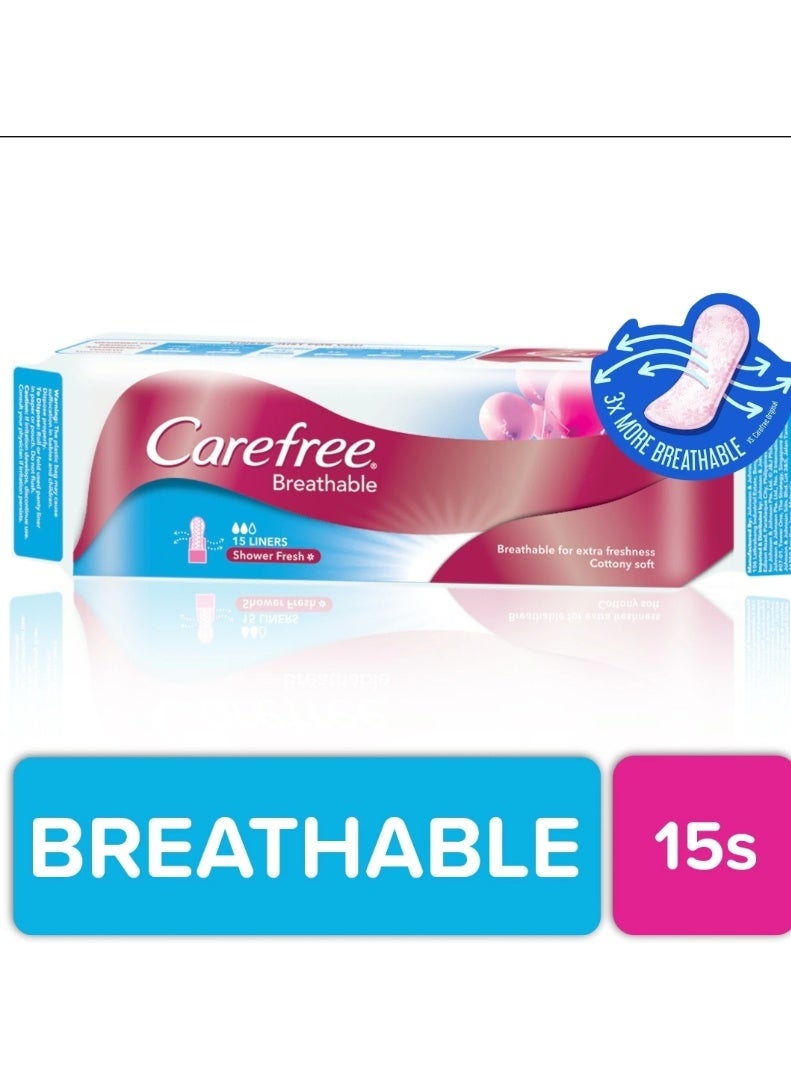 Carefree Breathable 15LINERS Shower Fresh - Image 2