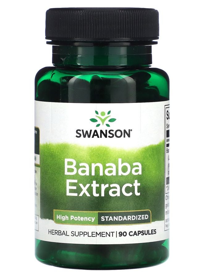 SWANSON Banaba Extract High Potency Standardized 90 Capsules