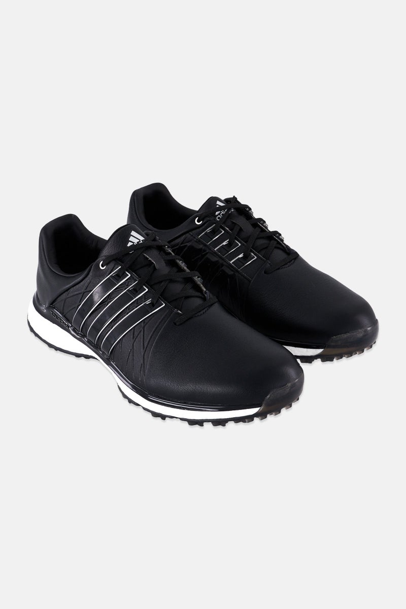 Adidas أحذية جولف نسائية متوسطة Tour360 بدون مسامير، سوداء - Image 1