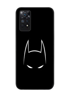 Rugged Black edge case for Redmi Note 11 4G/Redmi Note 11S Slim fit Soft Case Flexible Rubber Edges Anti Drop TPU Gel Thin Cover - Sneaky Bat